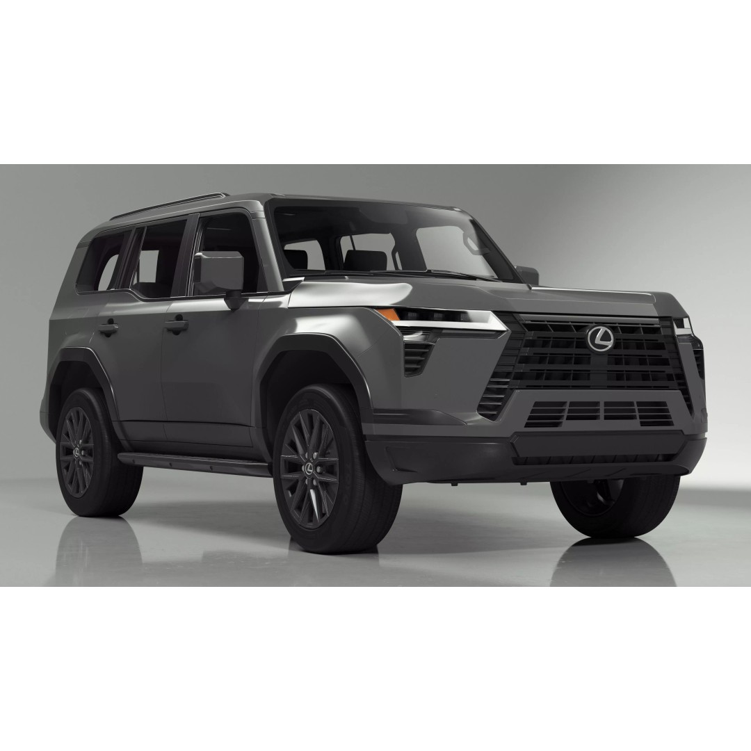 Lexus GX 550 SUV 2024 Gray 3D Model – High Poly PBR Asset, FBX - View 11