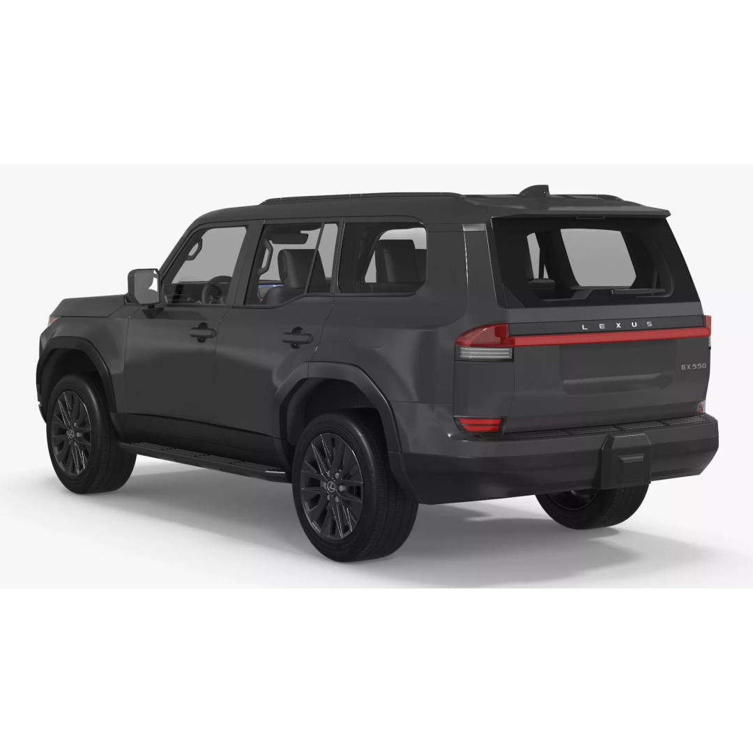 Lexus GX 550 SUV 2024 Gray 3D Model – High Poly PBR Asset, FBX - View 14