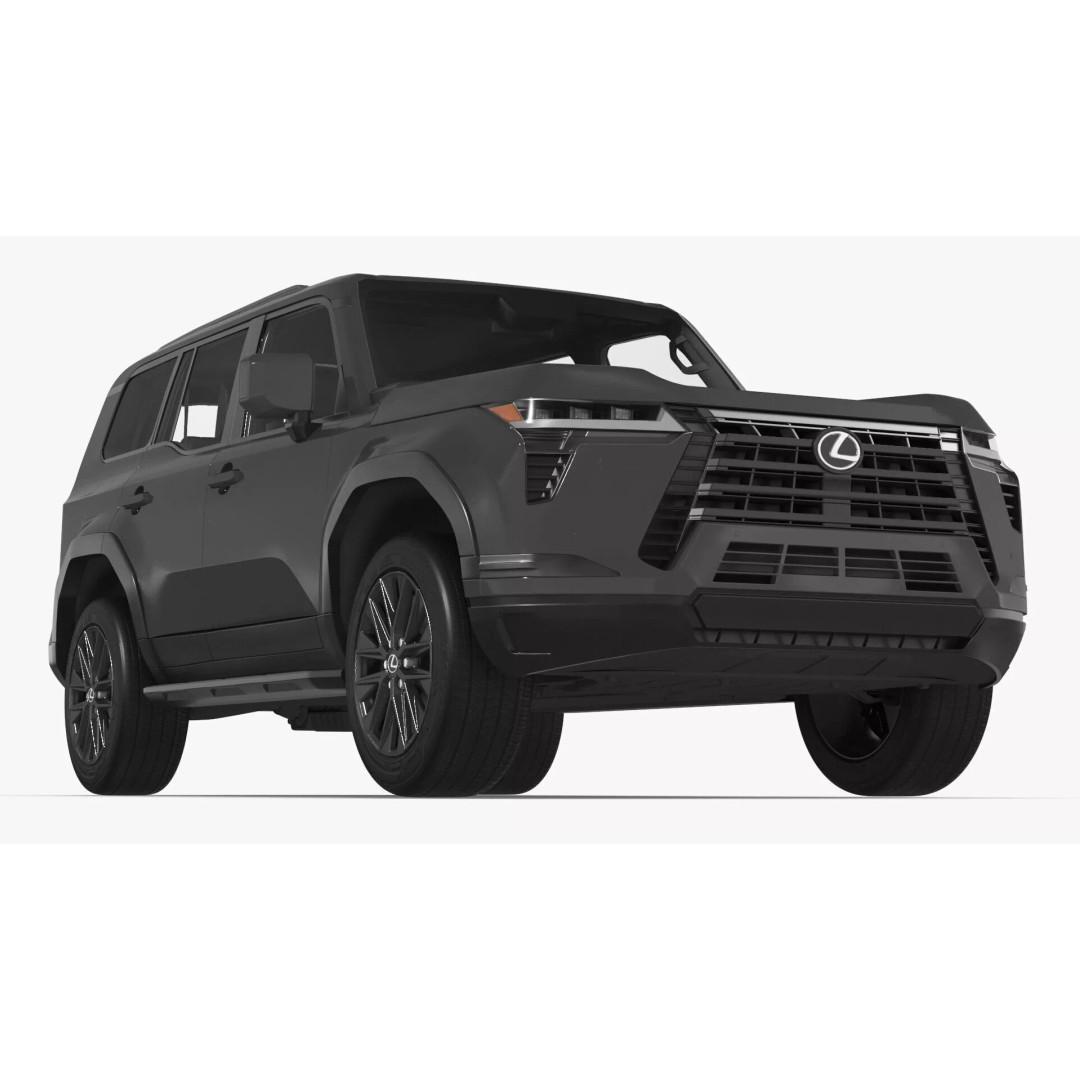 Lexus GX 550 SUV 2024 Gray 3D Model – High Poly PBR Asset, FBX - View 23