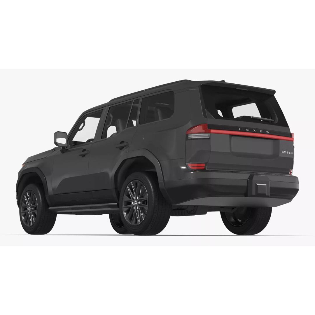 Lexus GX 550 SUV 2024 Gray 3D Model – High Poly PBR Asset, FBX - View 24
