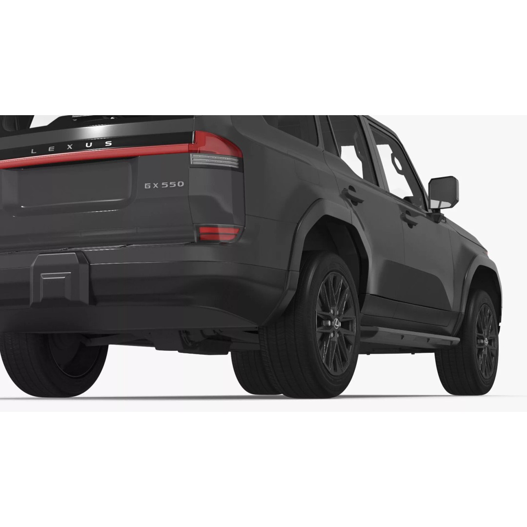 Lexus GX 550 SUV 2024 Gray 3D Model – High Poly PBR Asset, FBX - View 25