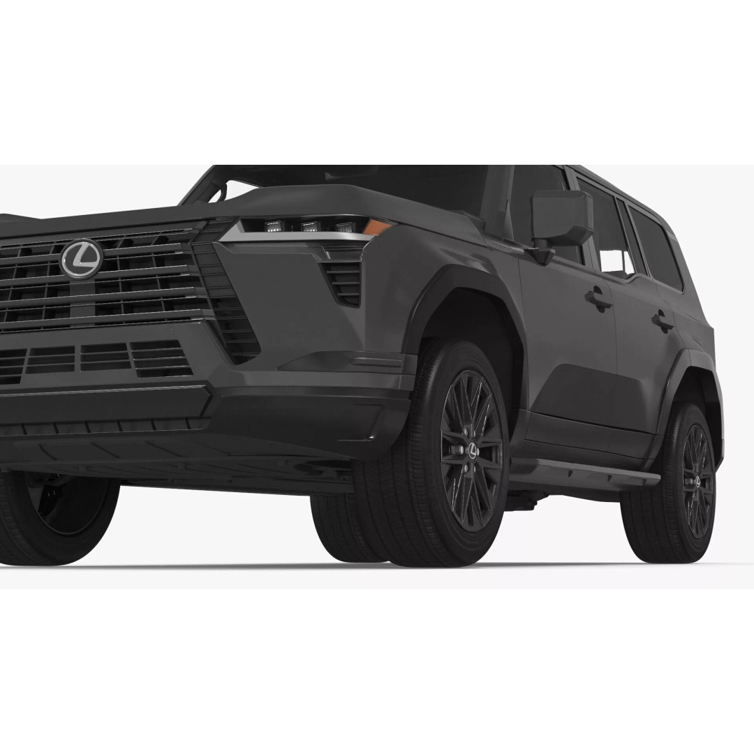 Lexus GX 550 SUV 2024 Gray 3D Model – High Poly PBR Asset, FBX - View 26