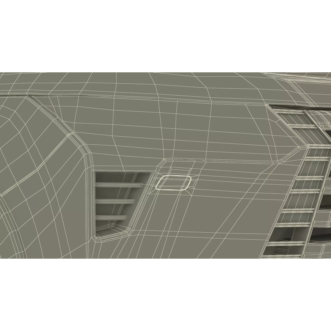 Lexus GX 550 SUV 2024 Gray 3D Model – High Poly PBR Asset, FBX - View 45