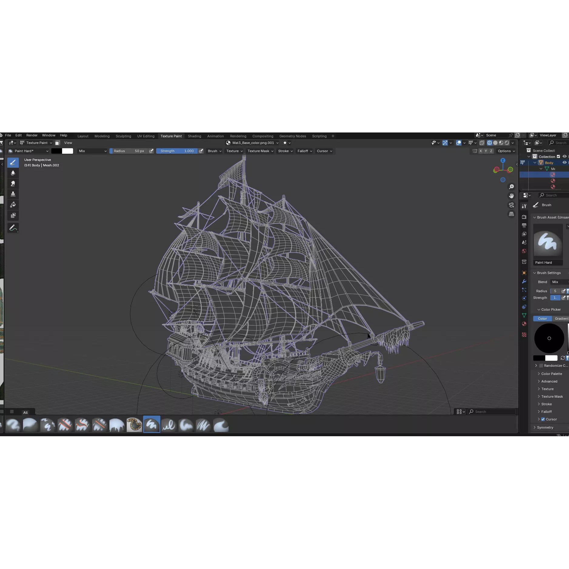 Reaper Pirate Ship - Low-Poly Game-Ready 3D Model - View 18