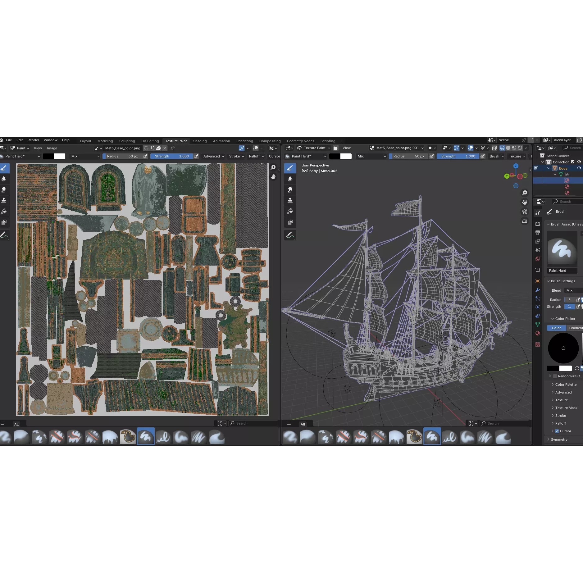 Reaper Pirate Ship - Low-Poly Game-Ready 3D Model - View 21