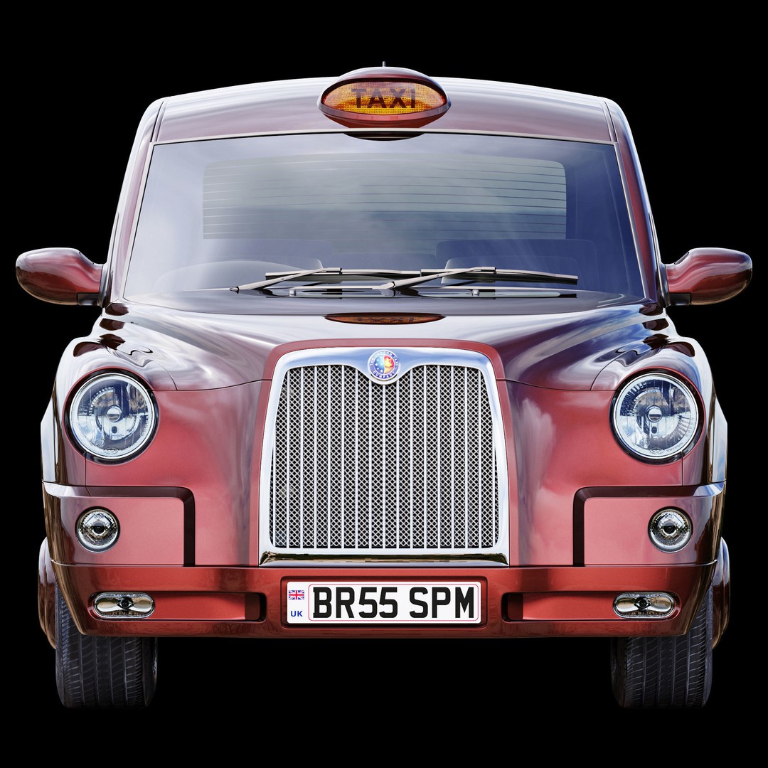 London Taxi TX4 3D Model – Realistic High Poly Vehicle, FBX, OBJ - View 18