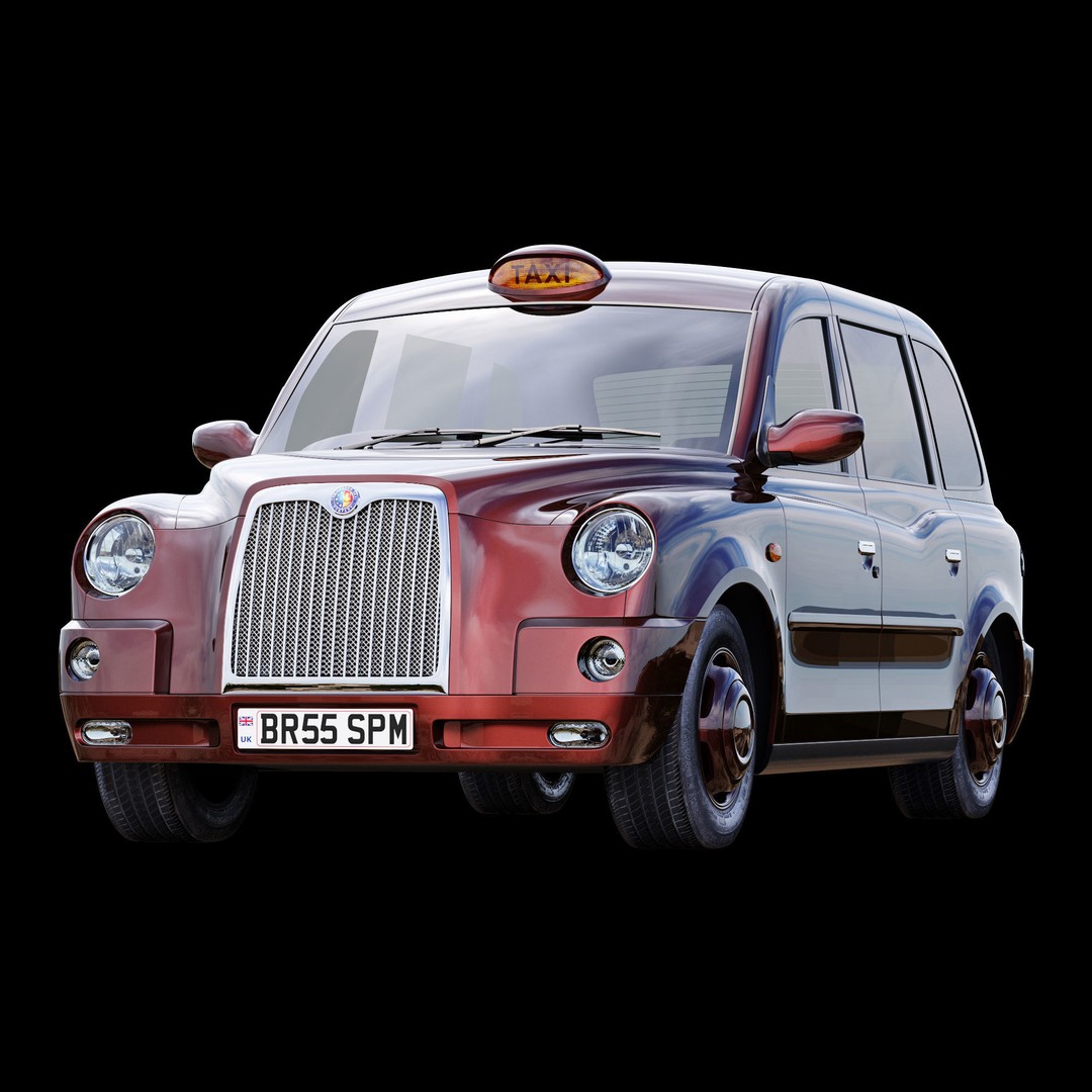 London Taxi TX4 3D Model – Realistic High Poly Vehicle, FBX, OBJ - View 20