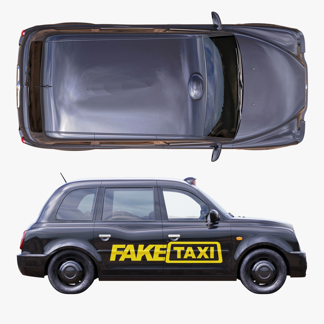 London Taxi TX4 3D Model – Realistic High Poly Vehicle, FBX, OBJ - View 26