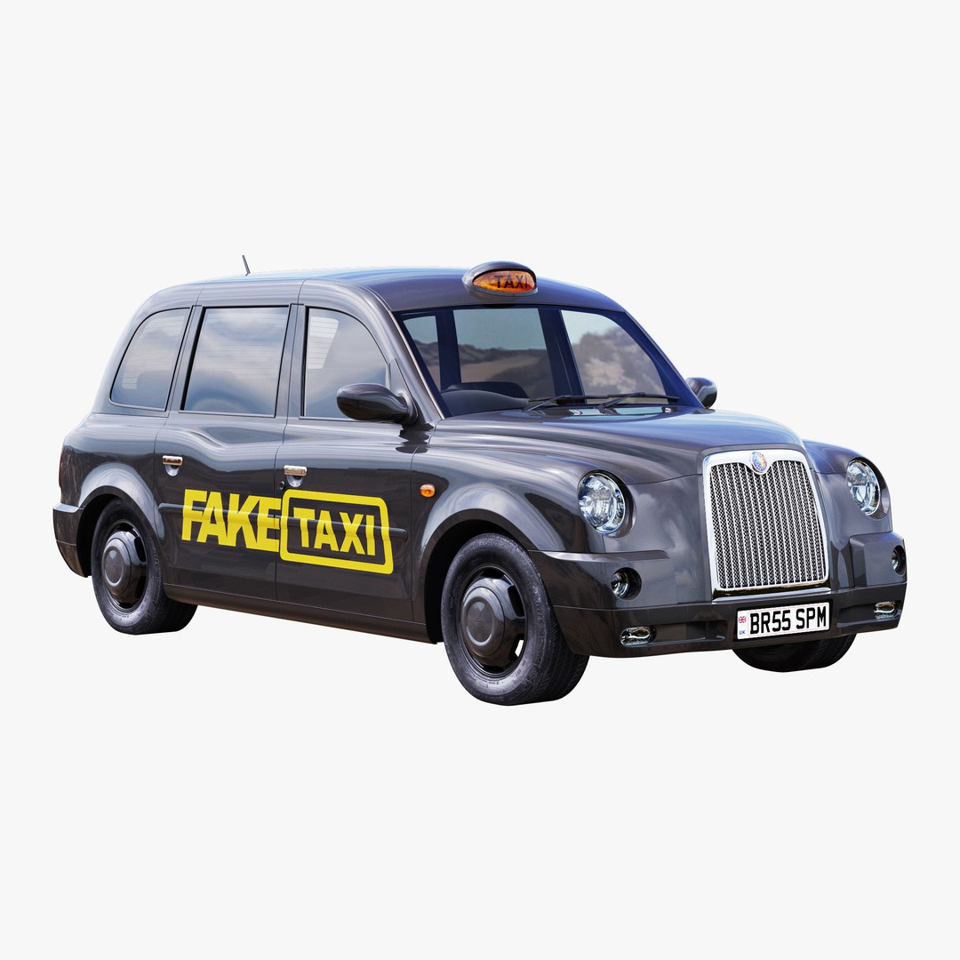 London Taxi TX4 3D Model – Realistic High Poly Vehicle, FBX, OBJ - View 27