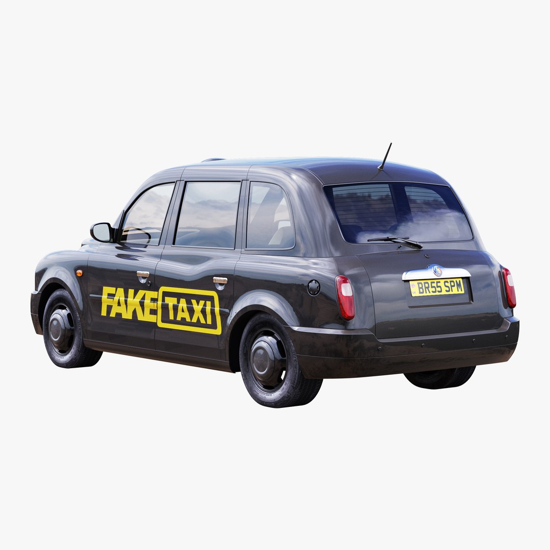 London Taxi TX4 3D Model – Realistic High Poly Vehicle, FBX, OBJ - View 28
