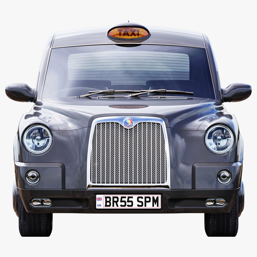 London Taxi TX4 3D Model – Realistic High Poly Vehicle, FBX, OBJ - View 29