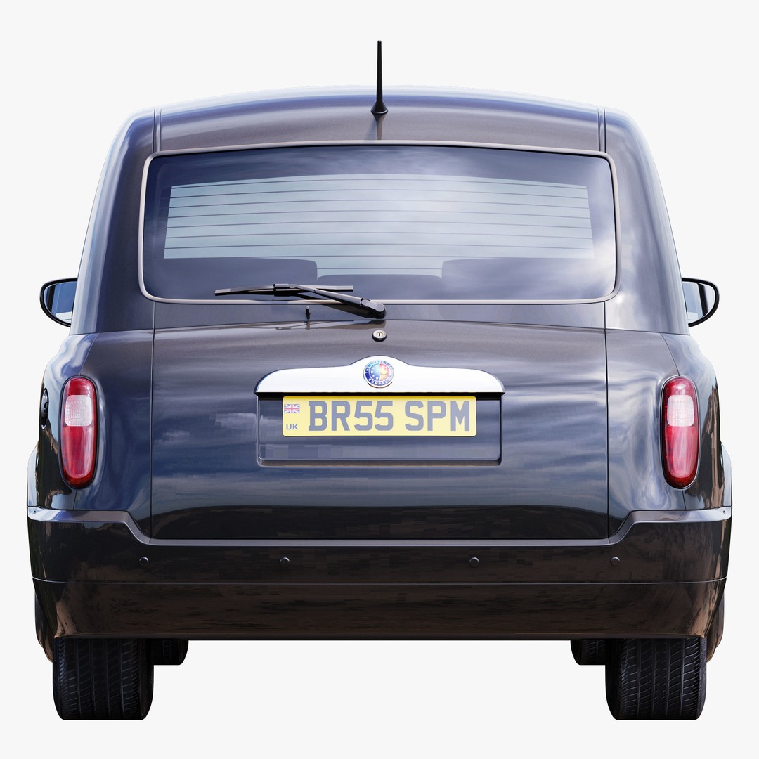 London Taxi TX4 3D Model – Realistic High Poly Vehicle, FBX, OBJ - View 30