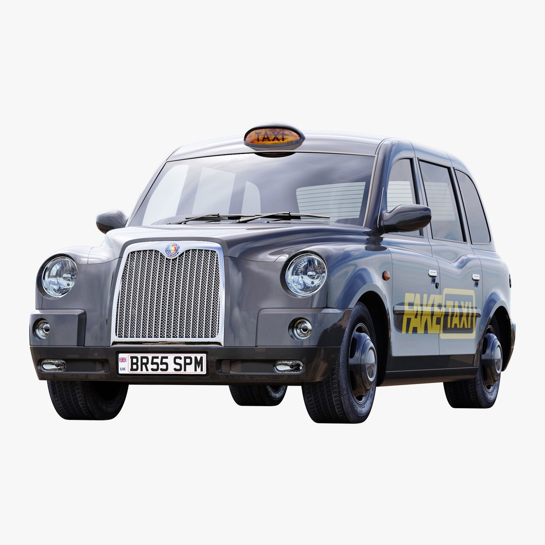 London Taxi TX4 3D Model – Realistic High Poly Vehicle, FBX, OBJ - View 31