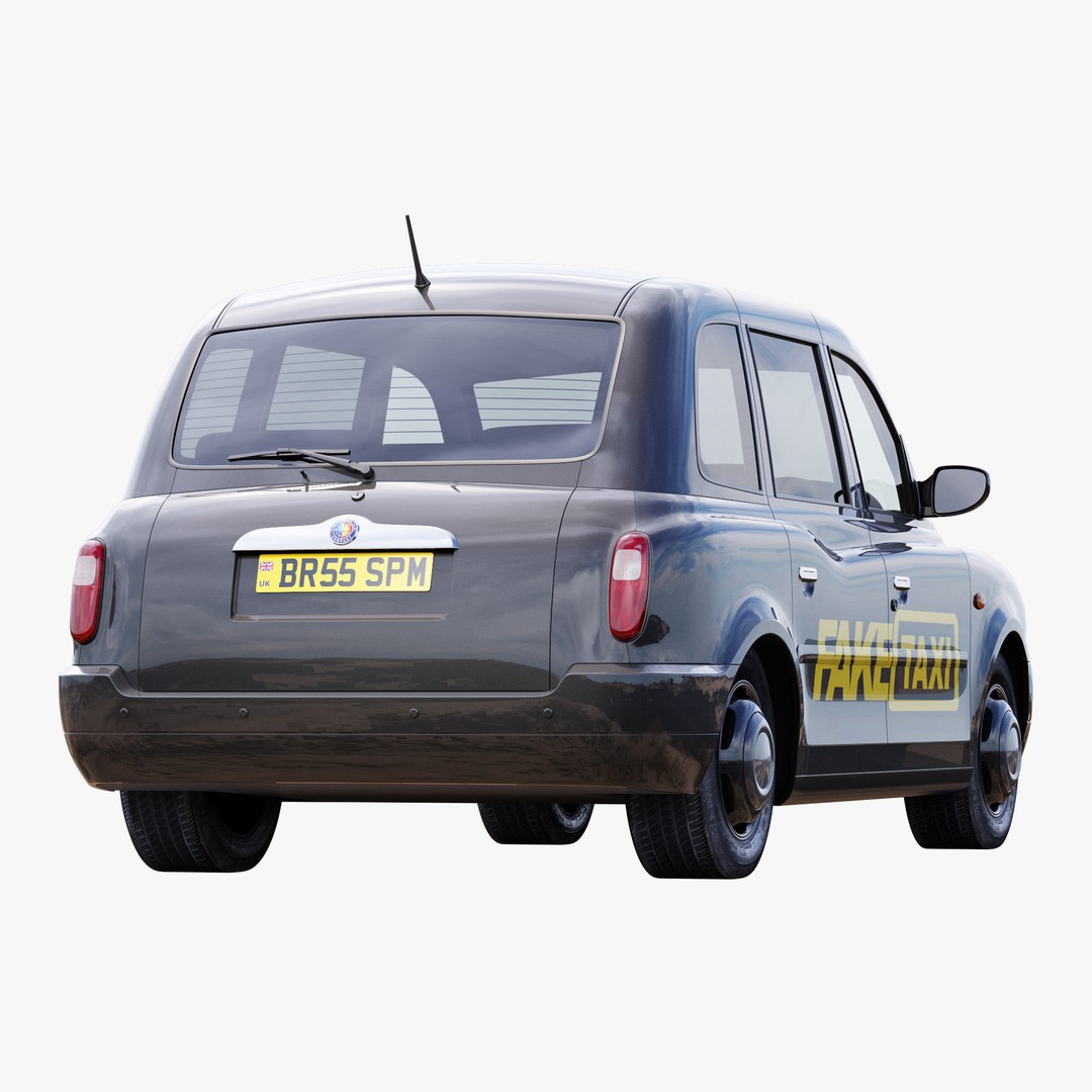 London Taxi TX4 3D Model – Realistic High Poly Vehicle, FBX, OBJ - View 32