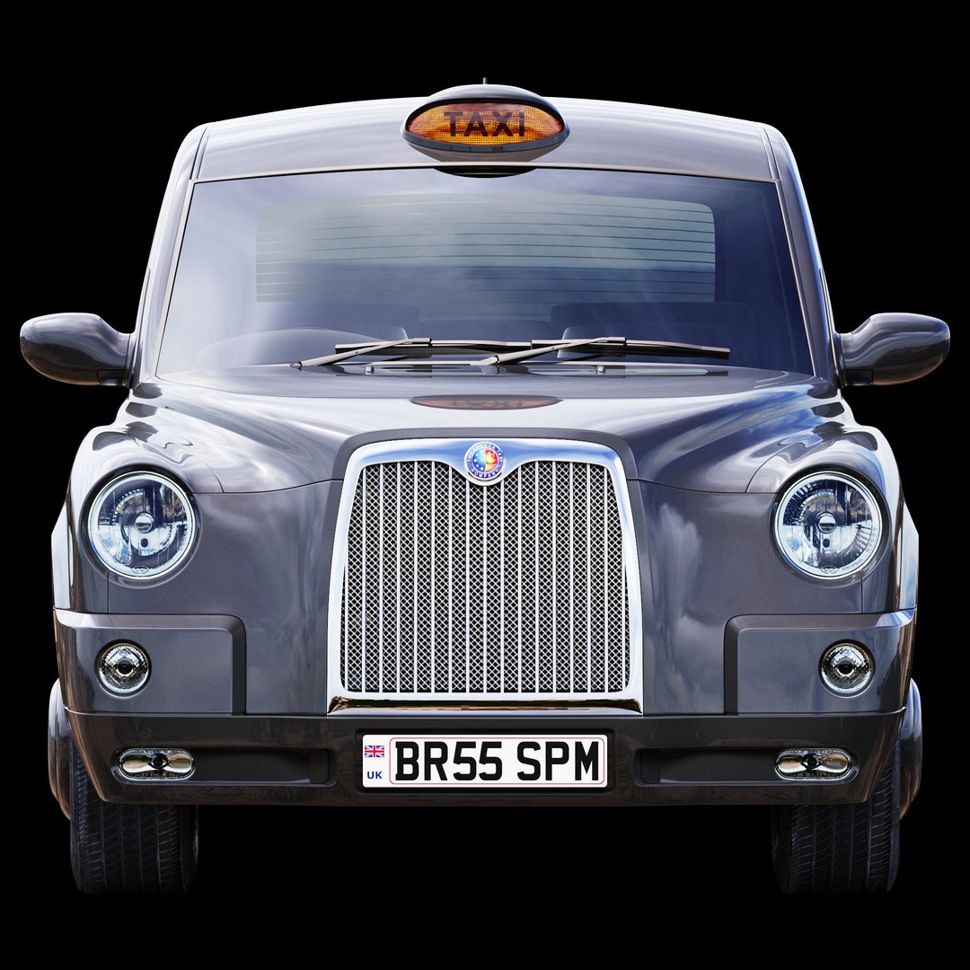 London Taxi TX4 3D Model – Realistic High Poly Vehicle, FBX, OBJ - View 40
