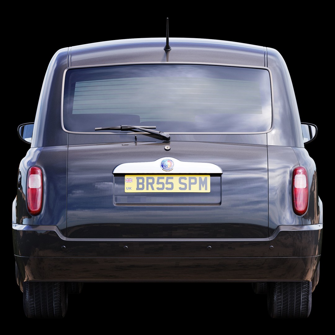 London Taxi TX4 3D Model – Realistic High Poly Vehicle, FBX, OBJ - View 41