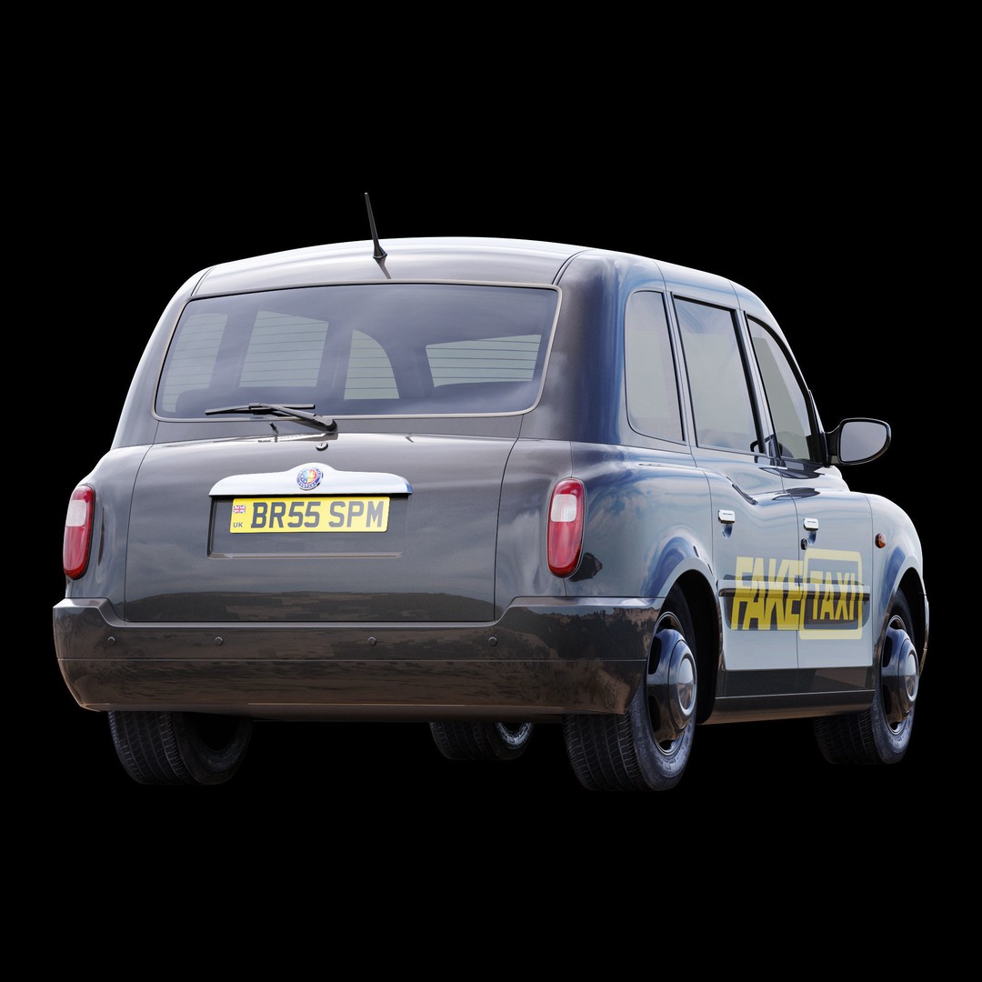 London Taxi TX4 3D Model – Realistic High Poly Vehicle, FBX, OBJ - View 43