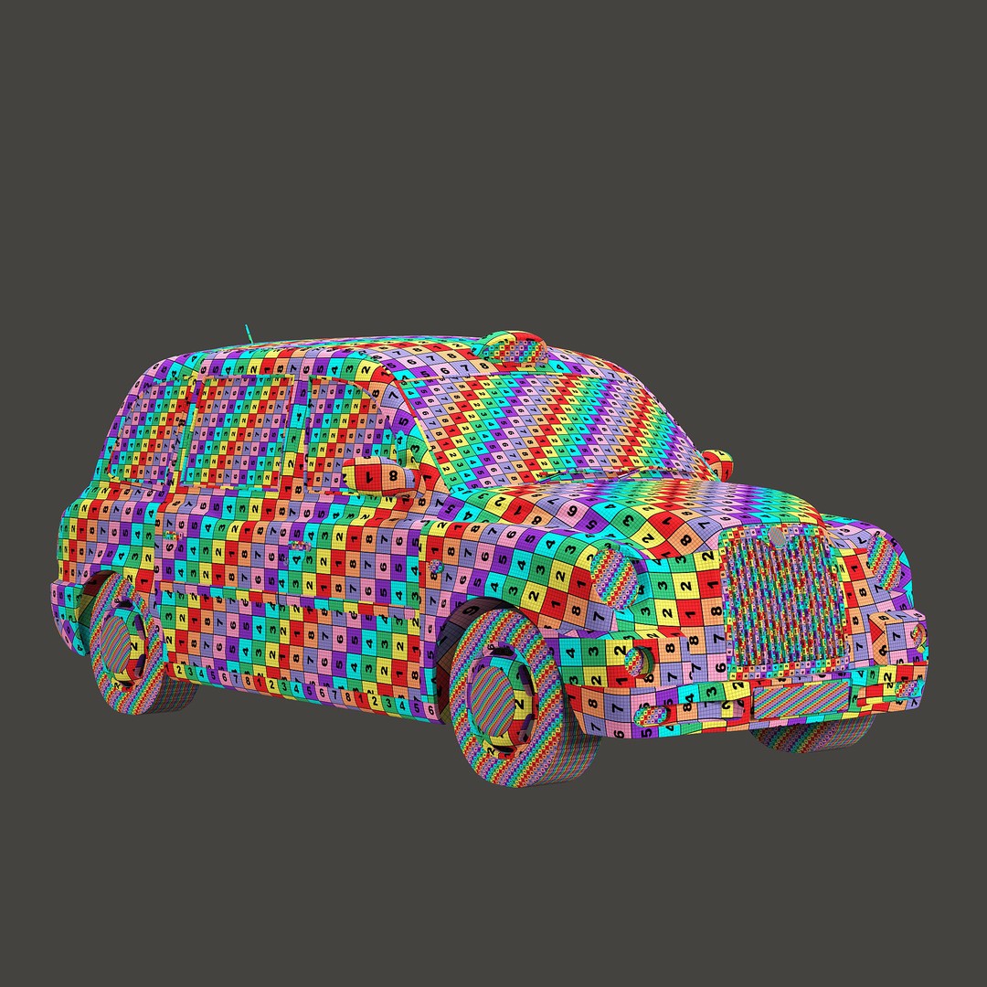 London Taxi TX4 3D Model – Realistic High Poly Vehicle, FBX, OBJ - View 49