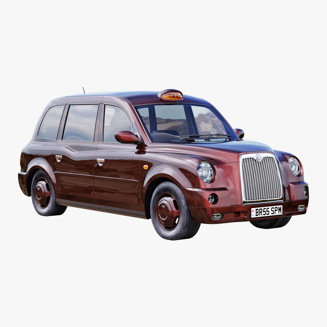 London Taxi TX4 3D Model – Realistic High Poly Vehicle, FBX, OBJ - View 5