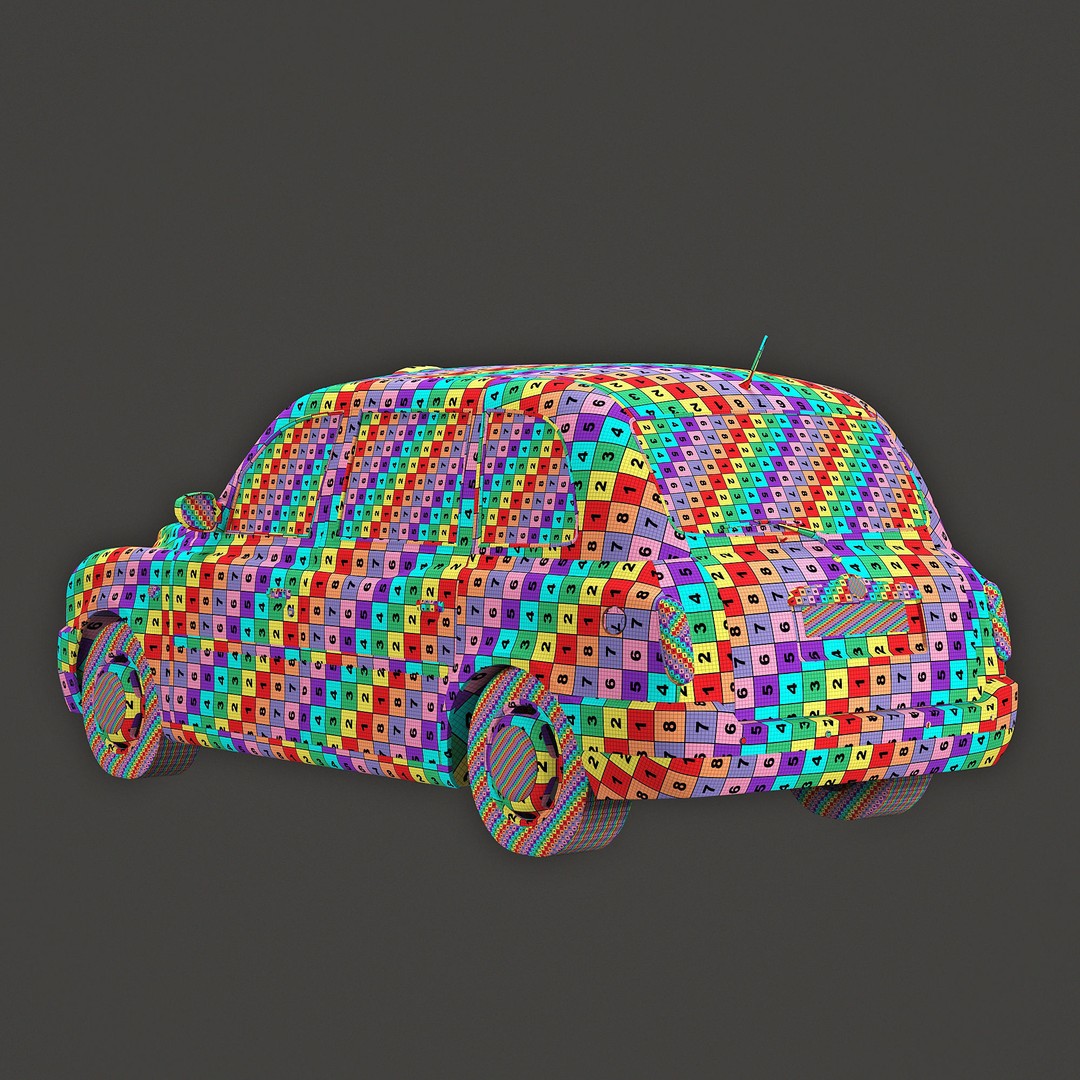 London Taxi TX4 3D Model – Realistic High Poly Vehicle, FBX, OBJ - View 50