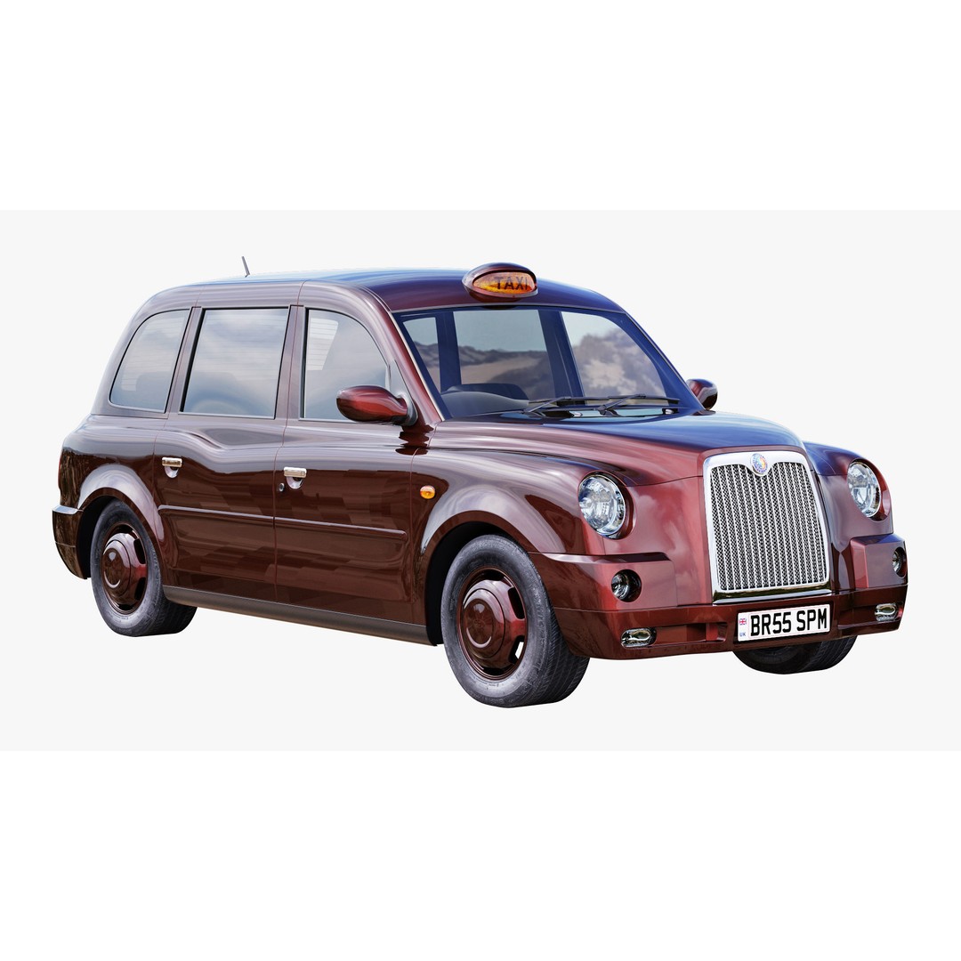 London Taxi TX4 3D Model – Realistic High Poly Vehicle, FBX, OBJ - View 52