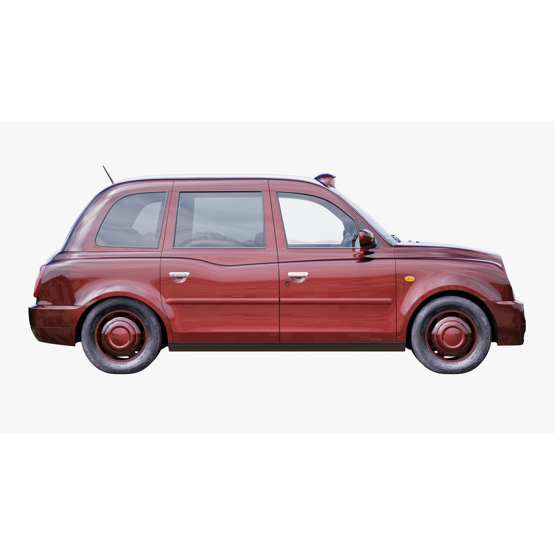 London Taxi TX4 3D Model – Realistic High Poly Vehicle, FBX, OBJ - View 53