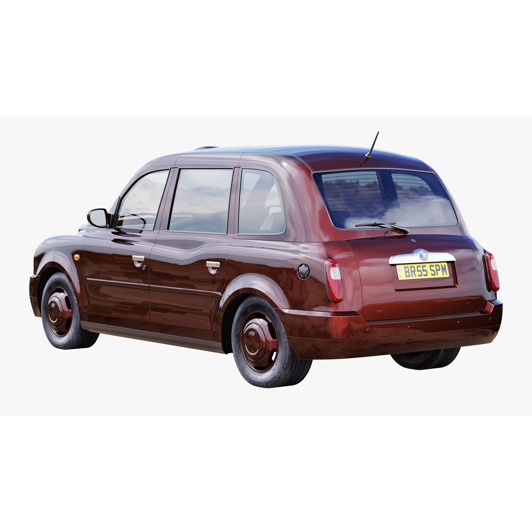 London Taxi TX4 3D Model – Realistic High Poly Vehicle, FBX, OBJ - View 54