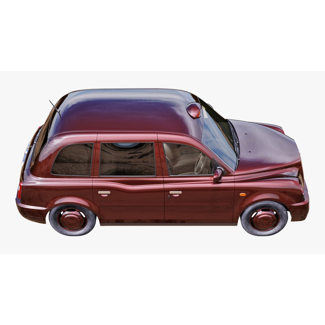 London Taxi TX4 3D Model – Realistic High Poly Vehicle, FBX, OBJ - View 56