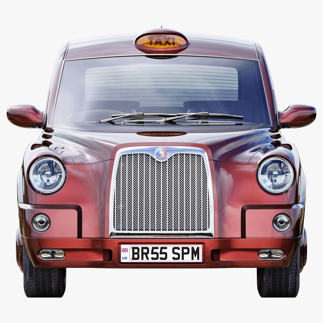 London Taxi TX4 3D Model – Realistic High Poly Vehicle, FBX, OBJ - View 7
