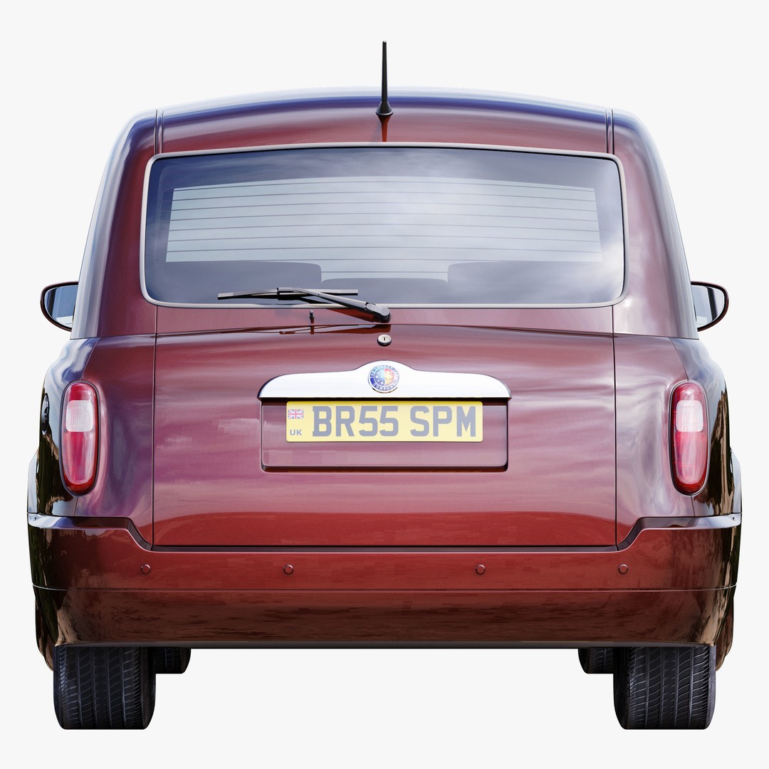 London Taxi TX4 3D Model – Realistic High Poly Vehicle, FBX, OBJ - View 8