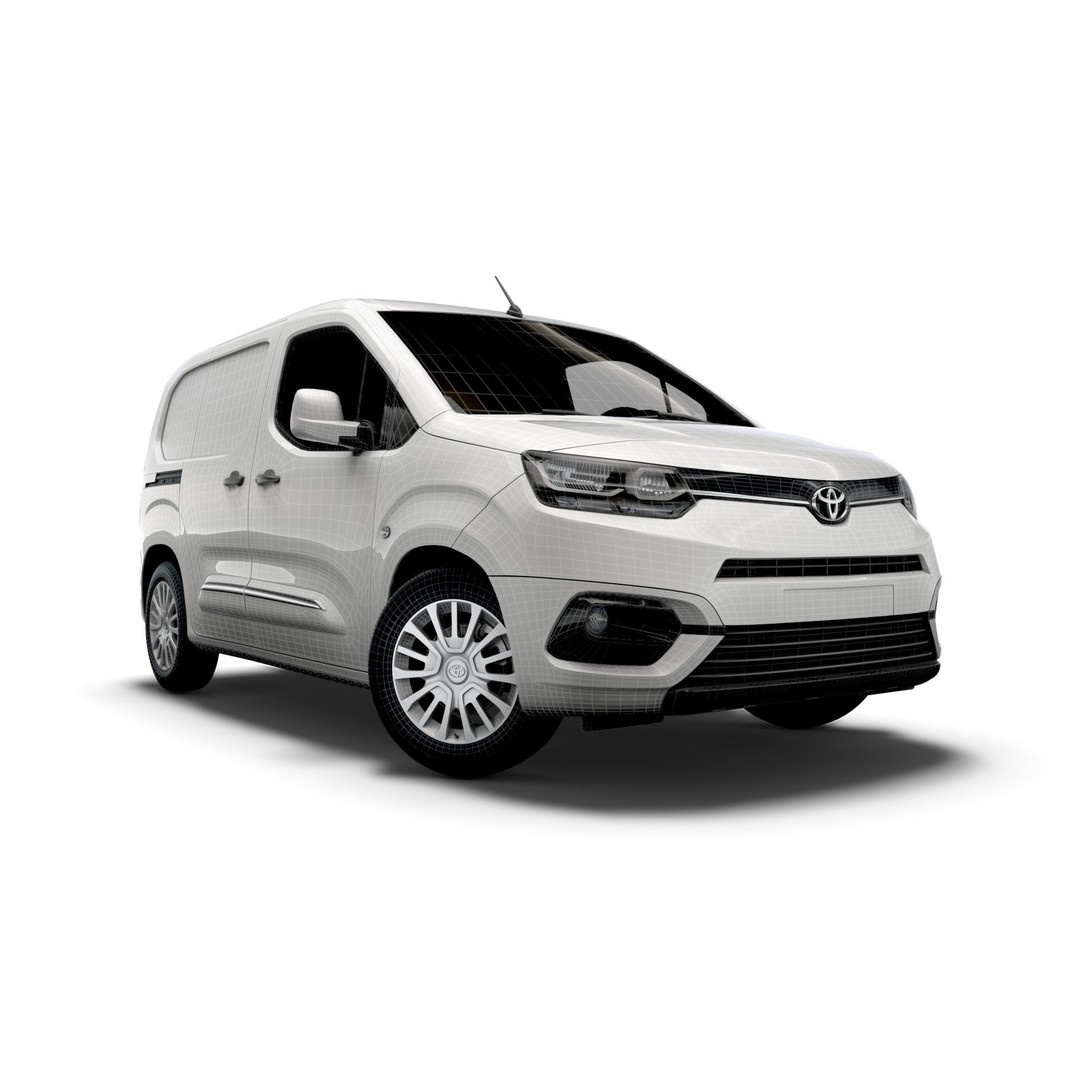 Toyota ProAce City SWB Van 2021 3D Model – High Poly PBR Asset, FBX