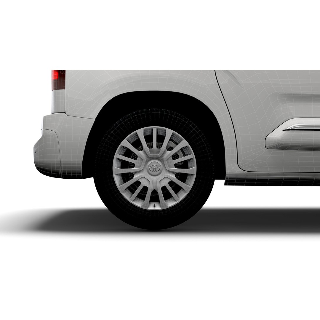 Toyota ProAce City SWB Van 2021 3D Model – High Poly PBR Asset, FBX - View 11