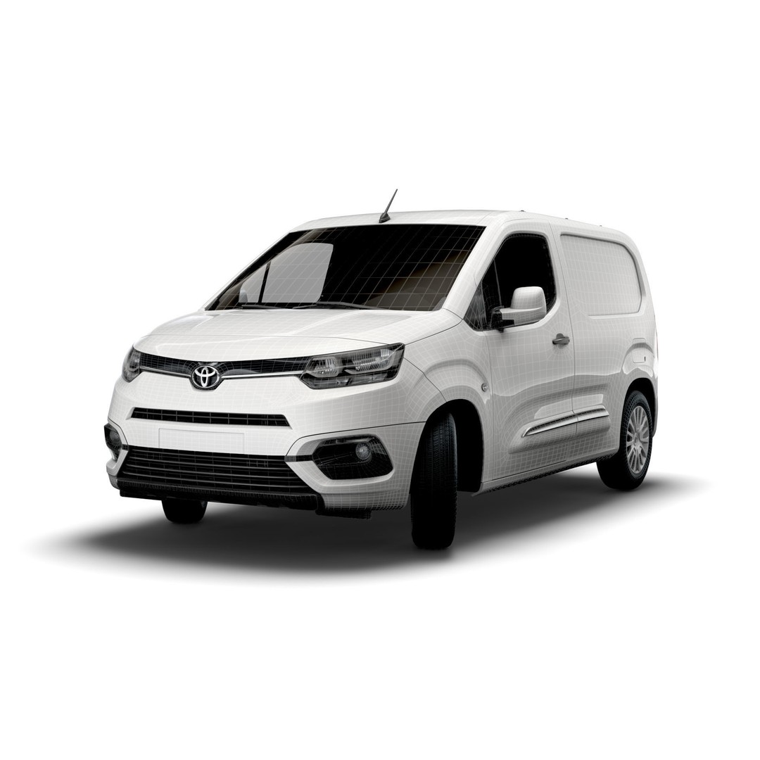 Toyota ProAce City SWB Van 2021 3D Model – High Poly PBR Asset, FBX - View 12