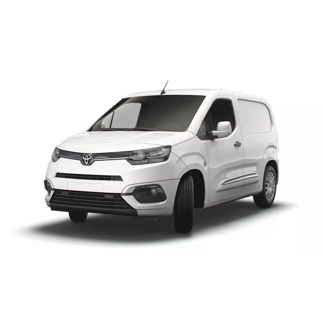Toyota ProAce City SWB Van 2021 3D Model – High Poly PBR Asset, FBX - View 2