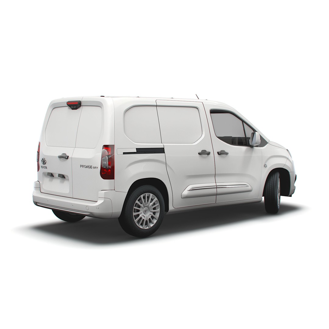 Toyota ProAce City SWB Van 2021 3D Model – High Poly PBR Asset, FBX - View 24