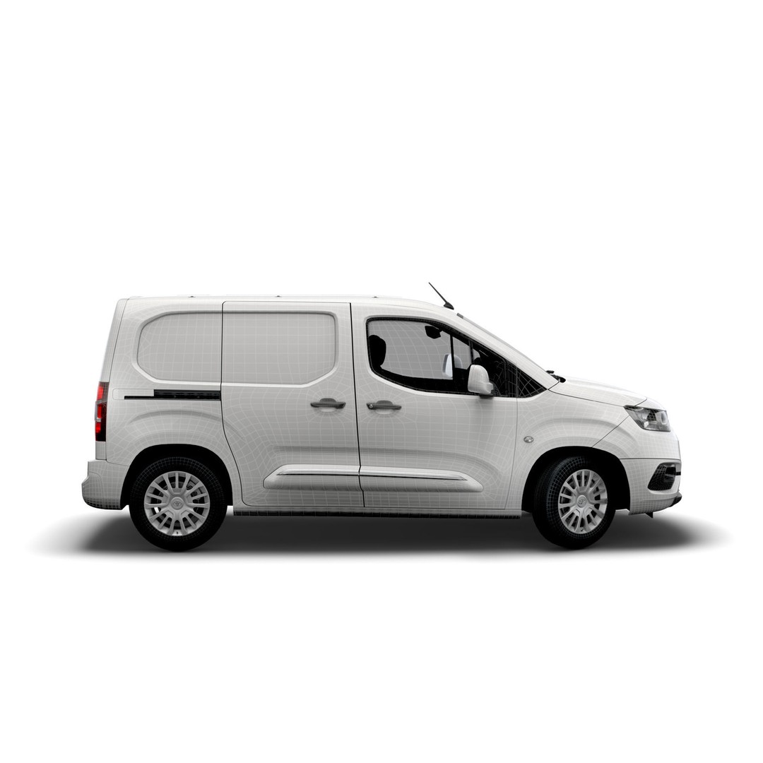 Toyota ProAce City SWB Van 2021 3D Model – High Poly PBR Asset, FBX - View 4