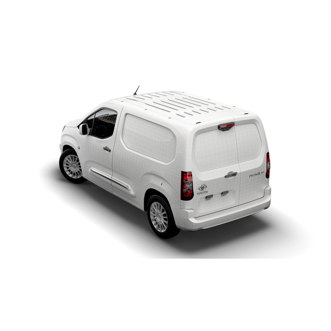 Toyota ProAce City SWB Van 2021 3D Model – High Poly PBR Asset, FBX - View 6