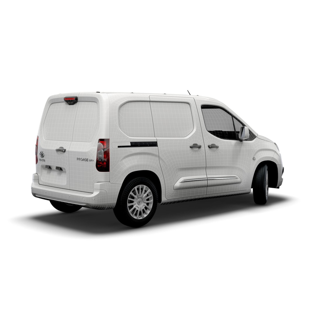 Toyota ProAce City SWB Van 2021 3D Model – High Poly PBR Asset, FBX - View 7