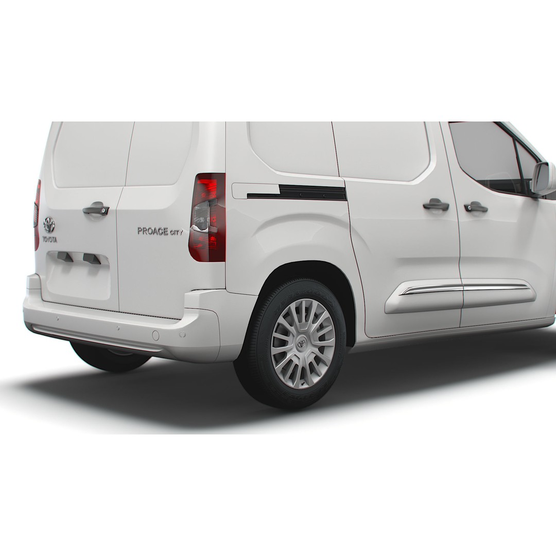 Toyota ProAce City SWB Van 2021 3D Model – High Poly PBR Asset, FBX - View 9