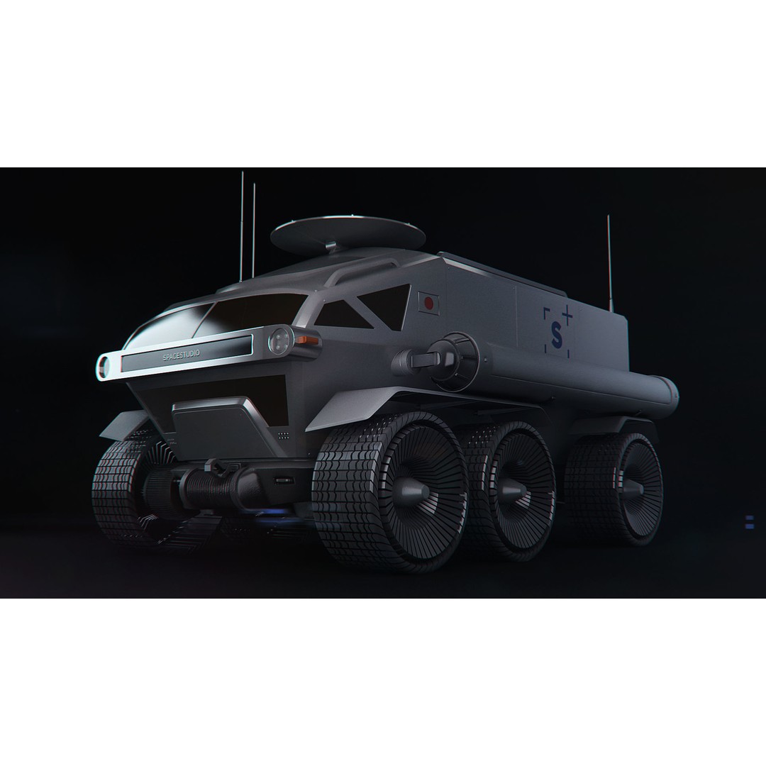 Toyota Lunar Cruiser JAXA Moon Rover 3D Model – Game Ready PBR Asset, FBX - View 11