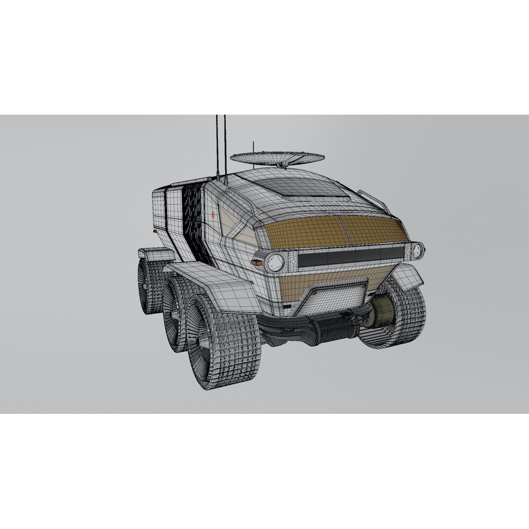 Toyota Lunar Cruiser JAXA Moon Rover 3D Model – Game Ready PBR Asset, FBX - View 12