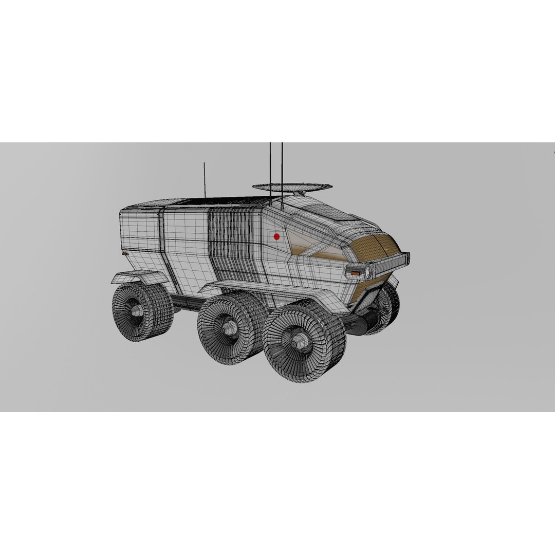 Toyota Lunar Cruiser JAXA Moon Rover 3D Model – Game Ready PBR Asset, FBX - View 13