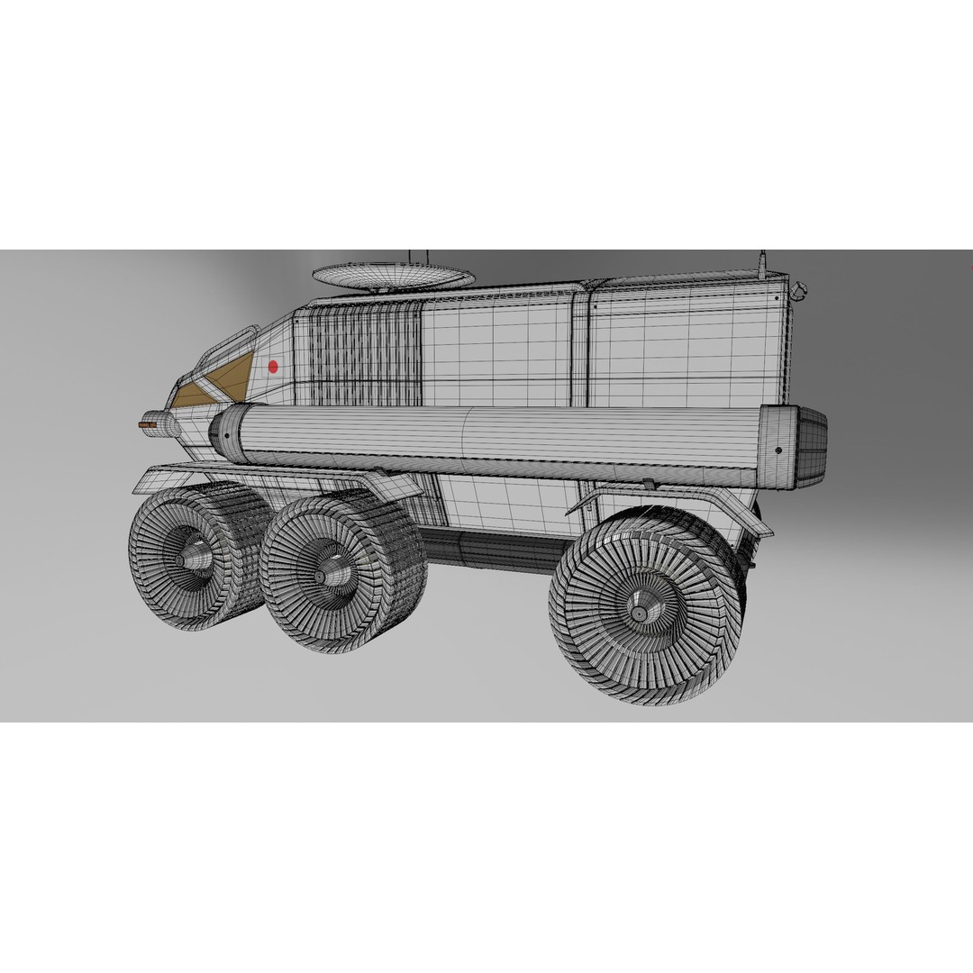 Toyota Lunar Cruiser JAXA Moon Rover 3D Model – Game Ready PBR Asset, FBX - View 16