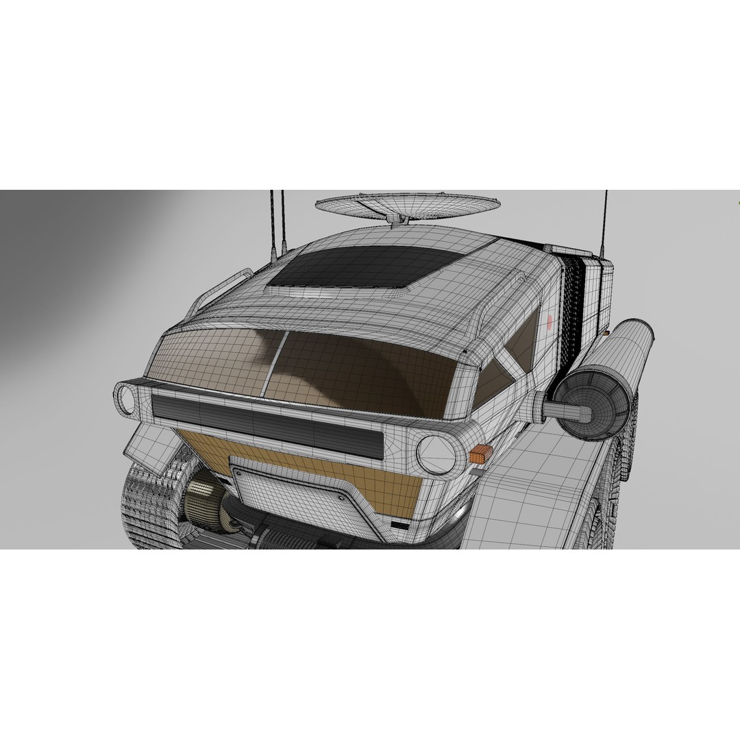 Toyota Lunar Cruiser JAXA Moon Rover 3D Model – Game Ready PBR Asset, FBX - View 18