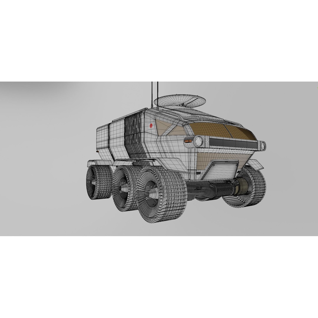 Toyota Lunar Cruiser JAXA Moon Rover 3D Model – Game Ready PBR Asset, FBX - View 19