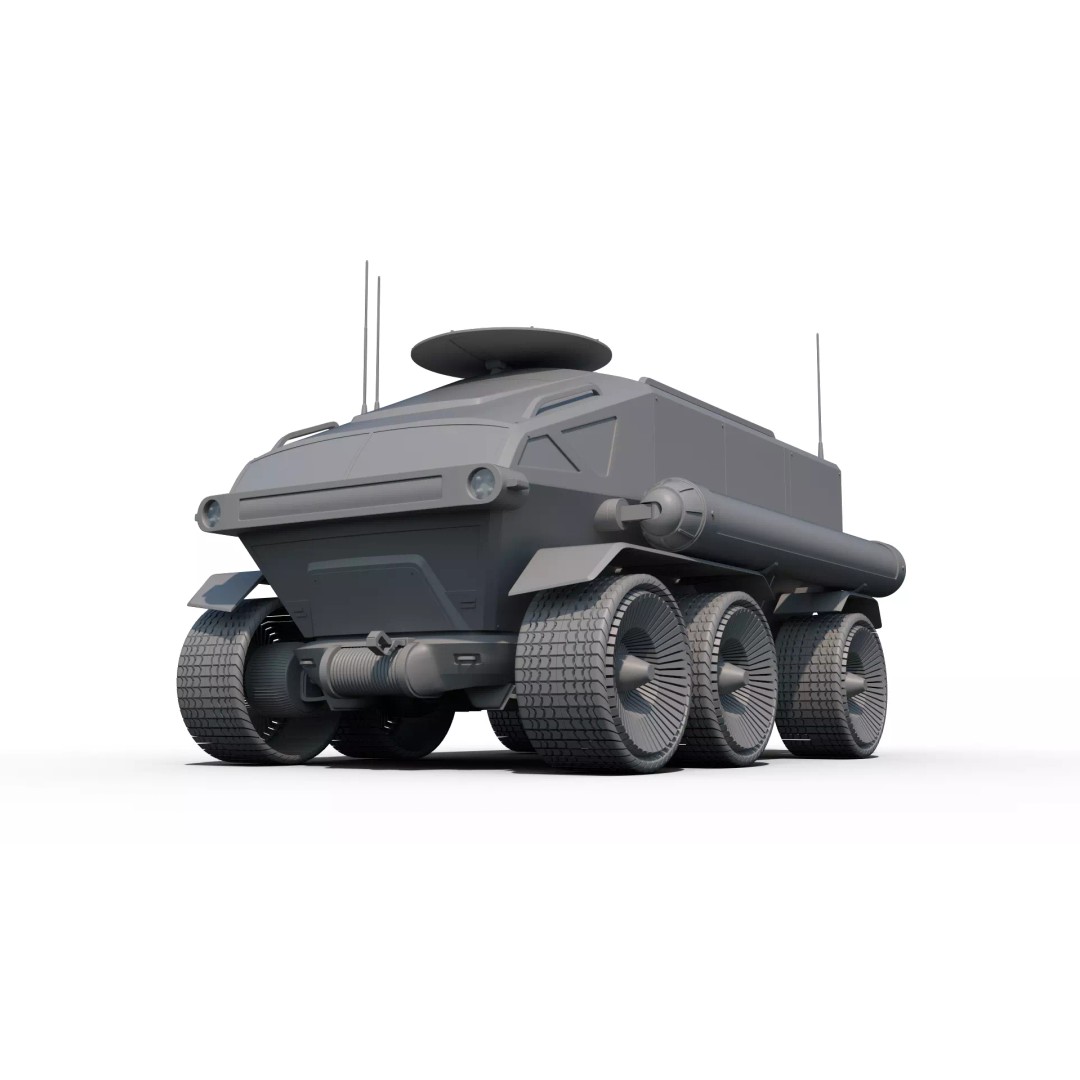 Toyota Lunar Cruiser JAXA Moon Rover 3D Model – Game Ready PBR Asset, FBX - View 2