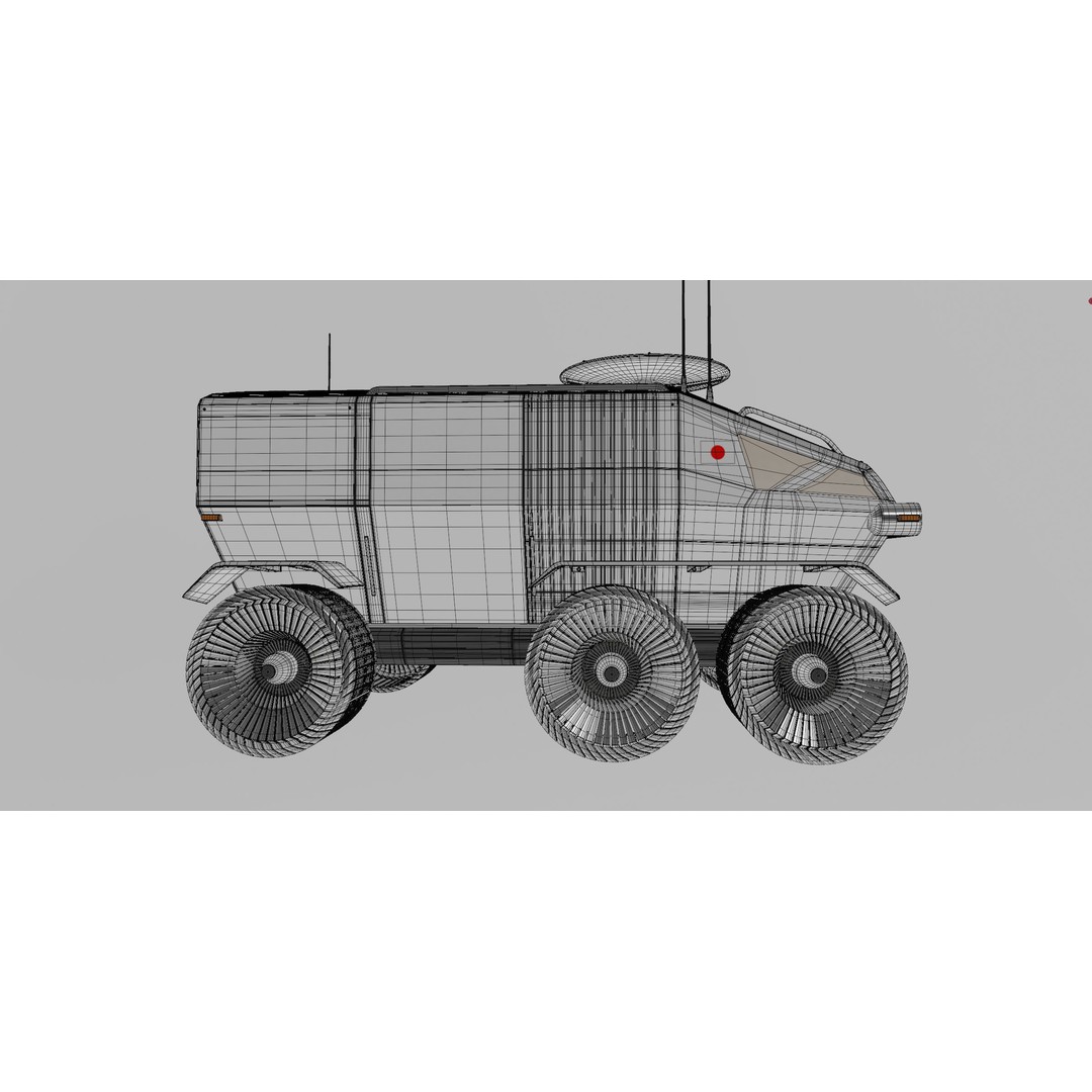 Toyota Lunar Cruiser JAXA Moon Rover 3D Model – Game Ready PBR Asset, FBX - View 20