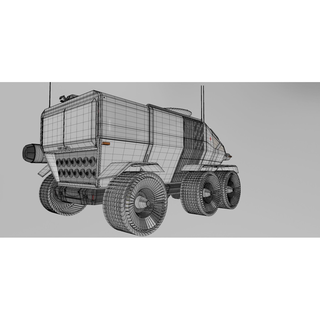 Toyota Lunar Cruiser JAXA Moon Rover 3D Model – Game Ready PBR Asset, FBX - View 21