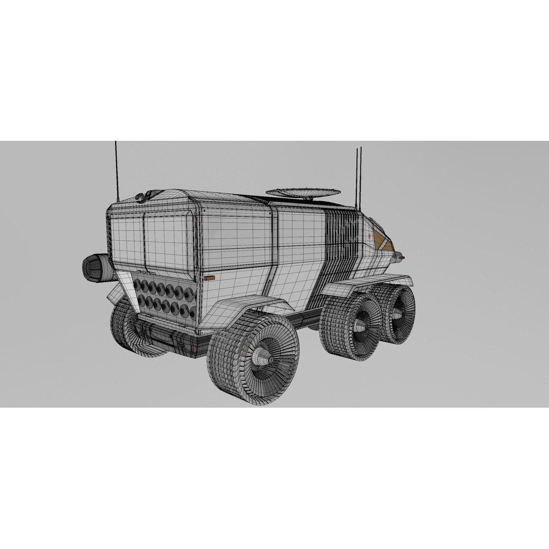 Toyota Lunar Cruiser JAXA Moon Rover 3D Model – Game Ready PBR Asset, FBX - View 22