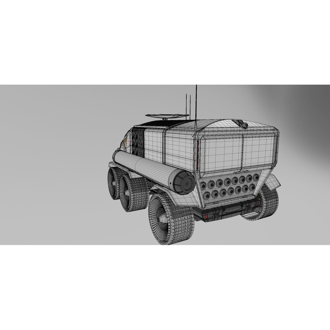 Toyota Lunar Cruiser JAXA Moon Rover 3D Model – Game Ready PBR Asset, FBX - View 23